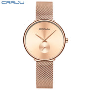 Fashion Women Watch Luxury Casual Simple Ladies Daily Dress Mesh Wristwatch Minimalist Waterproof Quartz Female Clock