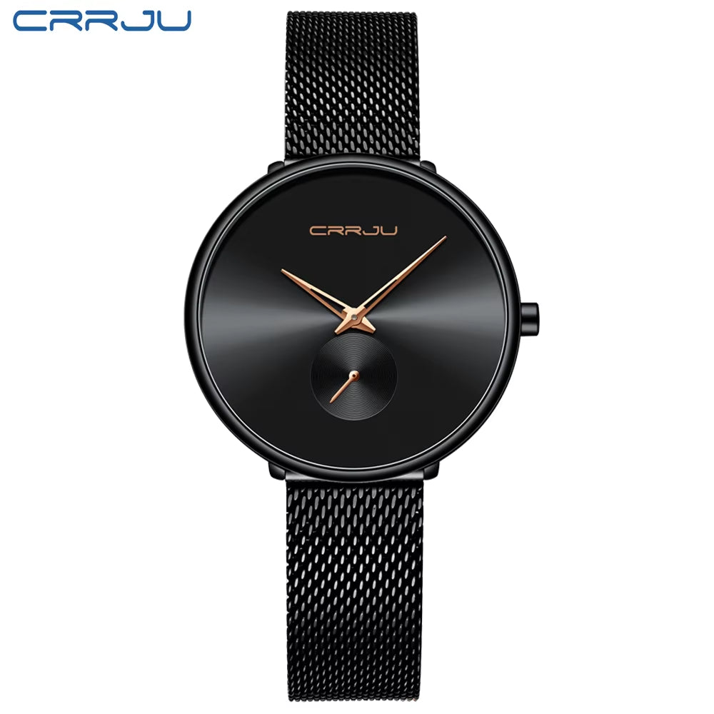 Fashion Women Watch Luxury Casual Simple Ladies Daily Dress Mesh Wristwatch Minimalist Waterproof Quartz Female Clock