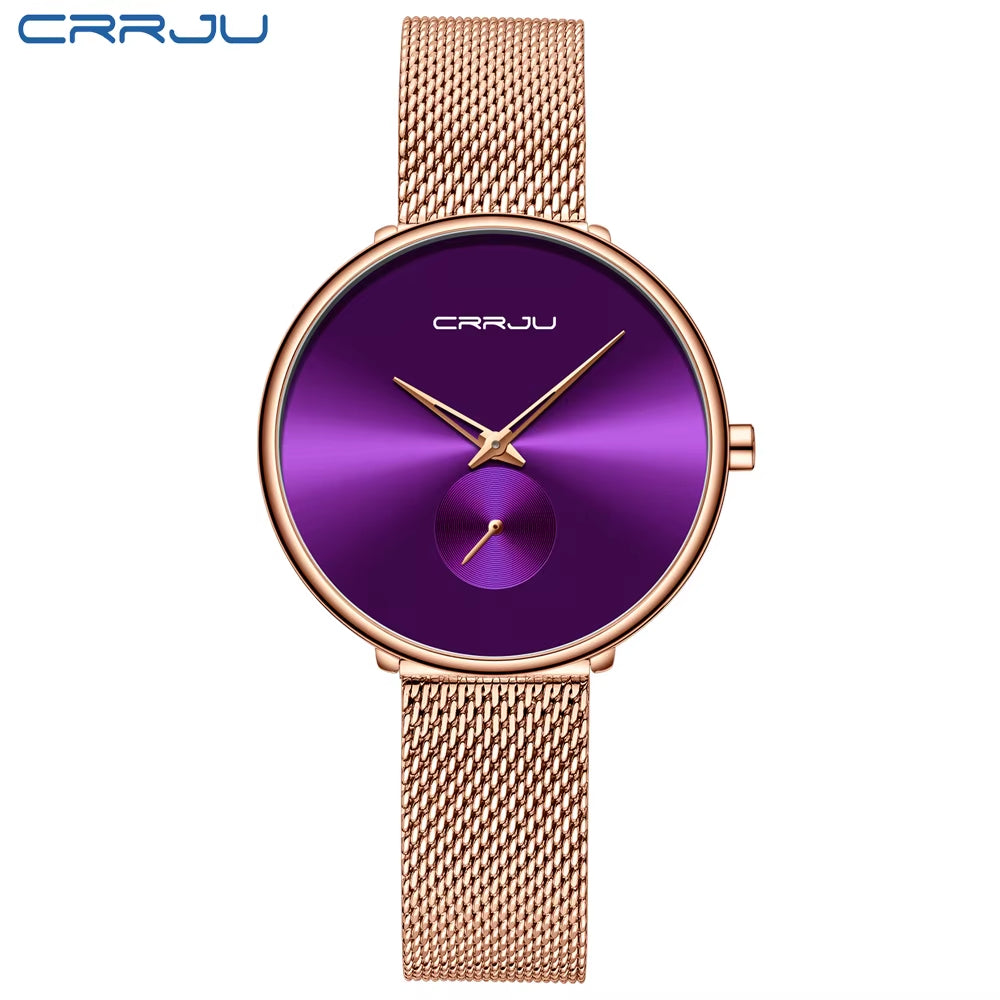 Fashion Women Watch Luxury Casual Simple Ladies Daily Dress Mesh Wristwatch Minimalist Waterproof Quartz Female Clock