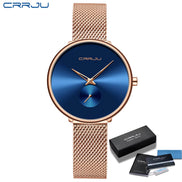Fashion Women Watch Luxury Casual Simple Ladies Daily Dress Mesh Wristwatch Minimalist Waterproof Quartz Female Clock