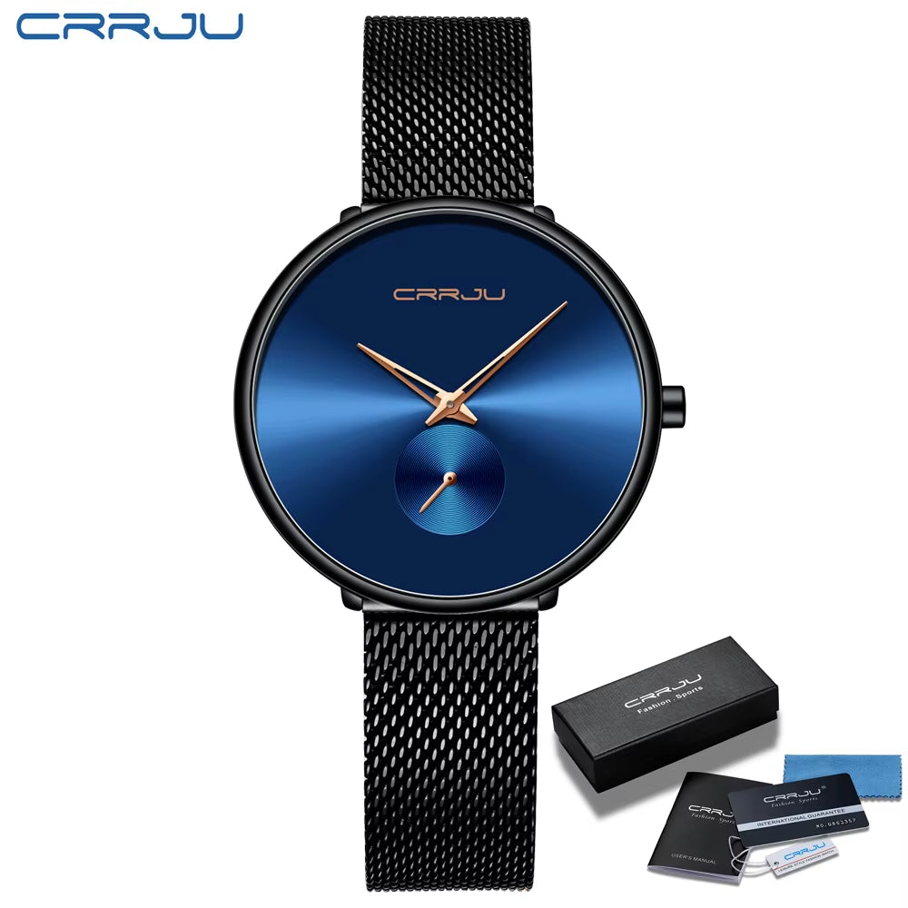 Fashion Women Watch Luxury Casual Simple Ladies Daily Dress Mesh Wristwatch Minimalist Waterproof Quartz Female Clock