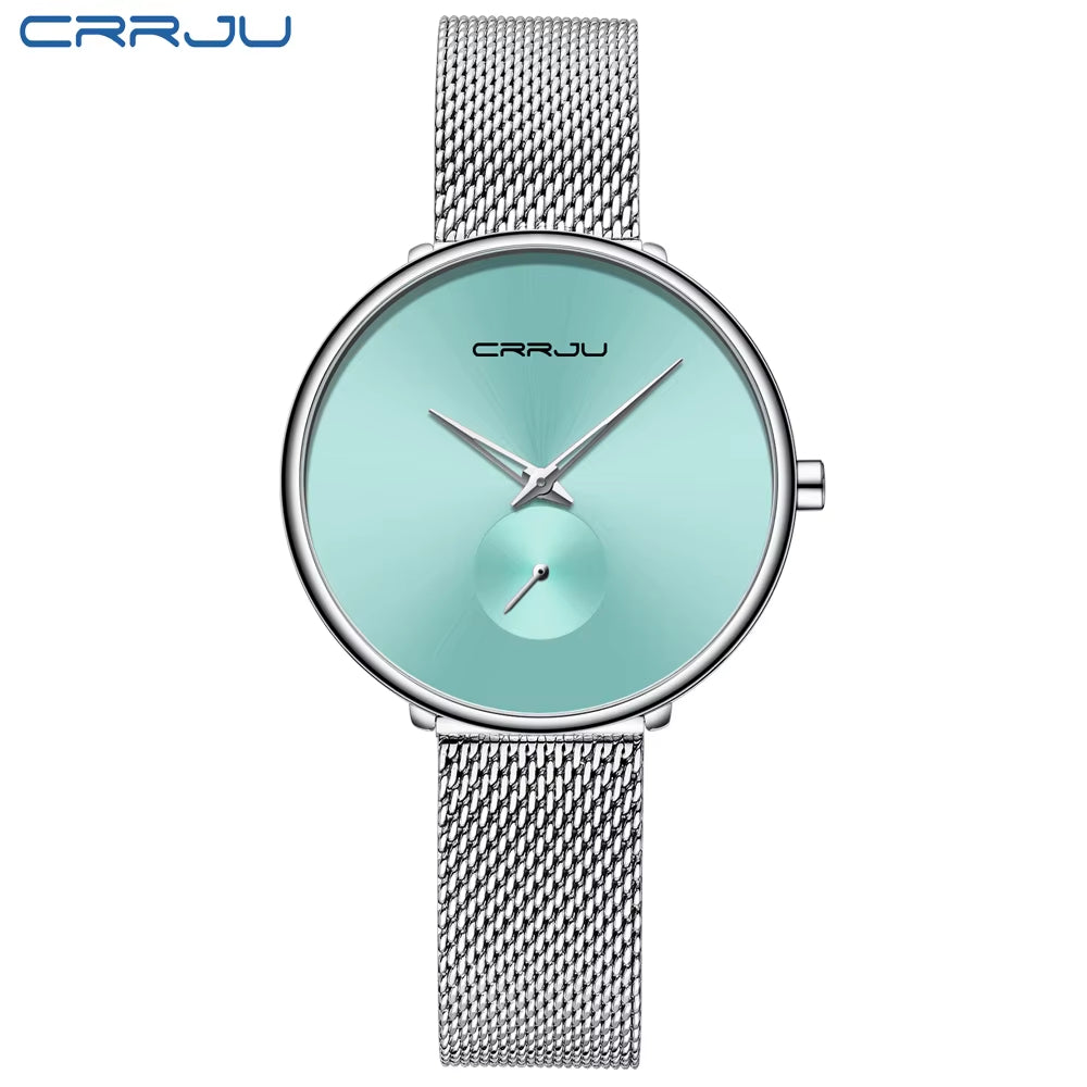 Fashion Women Watch Luxury Casual Simple Ladies Daily Dress Mesh Wristwatch Minimalist Waterproof Quartz Female Clock