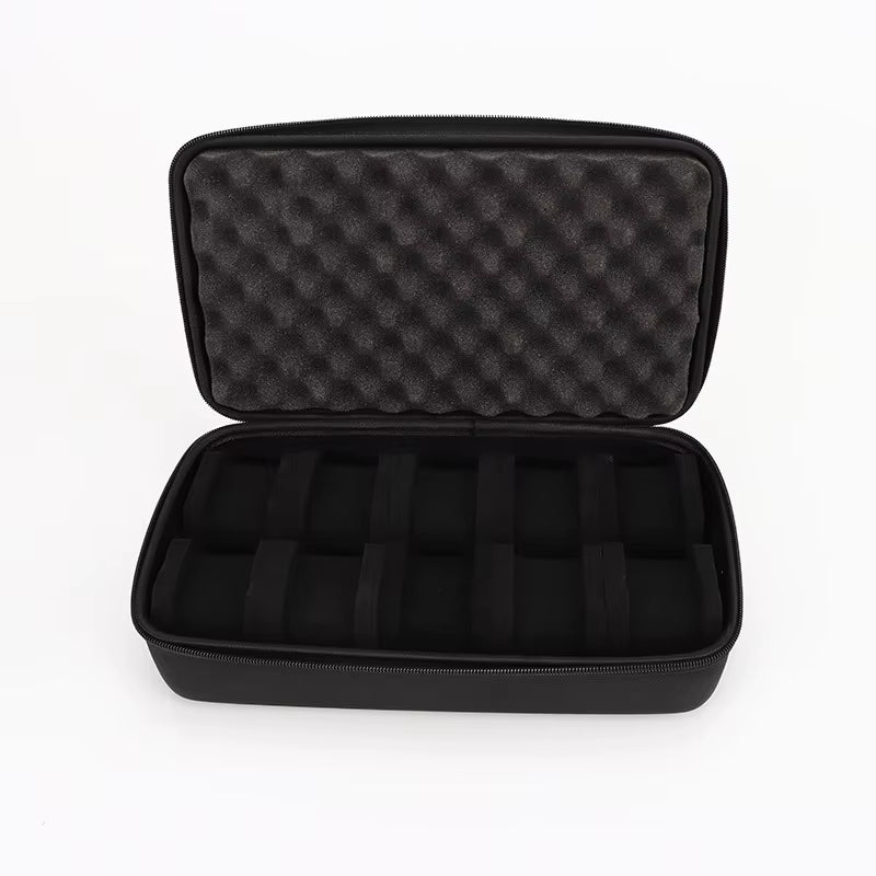 10 Slots Watch Storage Box Watch Zipper Travel Case Portable Watch Organizer Display Holder for Wristwatches and Smart Watches