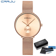 Fashion Women Watch Luxury Casual Simple Ladies Daily Dress Mesh Wristwatch Minimalist Waterproof Quartz Female Clock