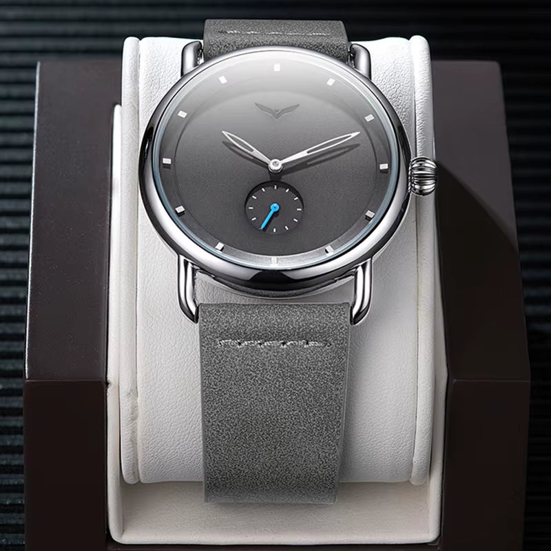 Casual Watch Men Brand  Quartz Wristwatch Simple Waterpoor Leather Man Watch Luxury Watches