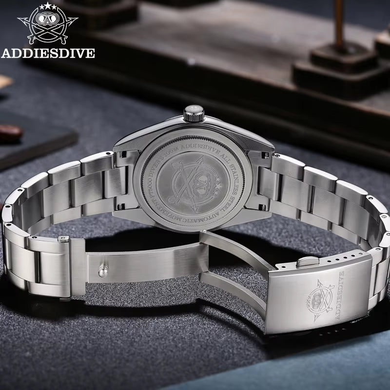 2024 New 36Mm Couple Watches Quartz Watches Steel Bubble Mirror Sapphire Glass Business Watches 100M Waterproof Watch