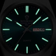 Fashion New Men Business Watch Leisure Quartz Stainless Steel Buckle Watches Waterproof Luminous Calendar Men'S Watches