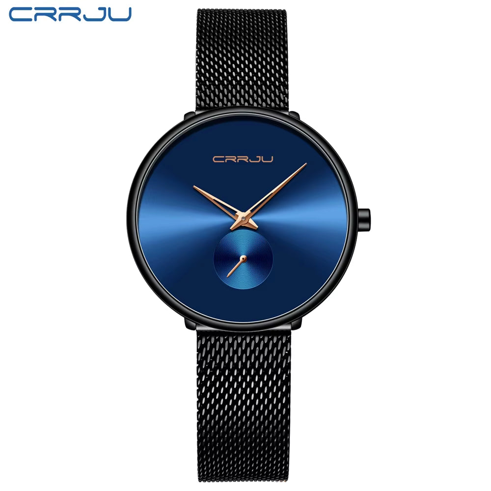 Fashion Women Watch Luxury Casual Simple Ladies Daily Dress Mesh Wristwatch Minimalist Waterproof Quartz Female Clock