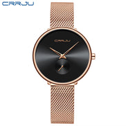 Fashion Women Watch Luxury Casual Simple Ladies Daily Dress Mesh Wristwatch Minimalist Waterproof Quartz Female Clock