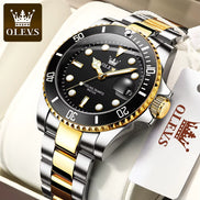 Top Original Men Quartz Watch Green Waterproof Watch for Men Stainless Steel Quartz Men Luxury Watch Luminous Wristwatch