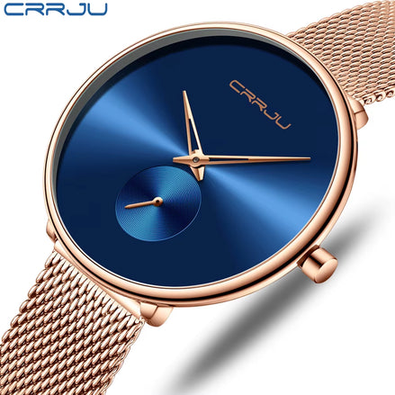Fashion Women Watch Luxury Casual Simple Ladies Daily Dress Mesh Wristwatch Minimalist Waterproof Quartz Female Clock