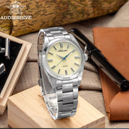 2024 New 36Mm Couple Watches Quartz Watches Steel Bubble Mirror Sapphire Glass Business Watches 100M Waterproof Watch