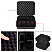 8 Slots Watch Box Organizer/Men Watch Display Storage Case Fits All Wristwatches and Smart Watches up to 42Mm