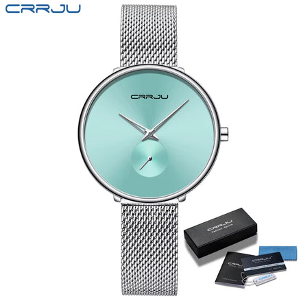 Fashion Women Watch Luxury Casual Simple Ladies Daily Dress Mesh Wristwatch Minimalist Waterproof Quartz Female Clock