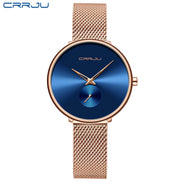 Fashion Women Watch Luxury Casual Simple Ladies Daily Dress Mesh Wristwatch Minimalist Waterproof Quartz Female Clock