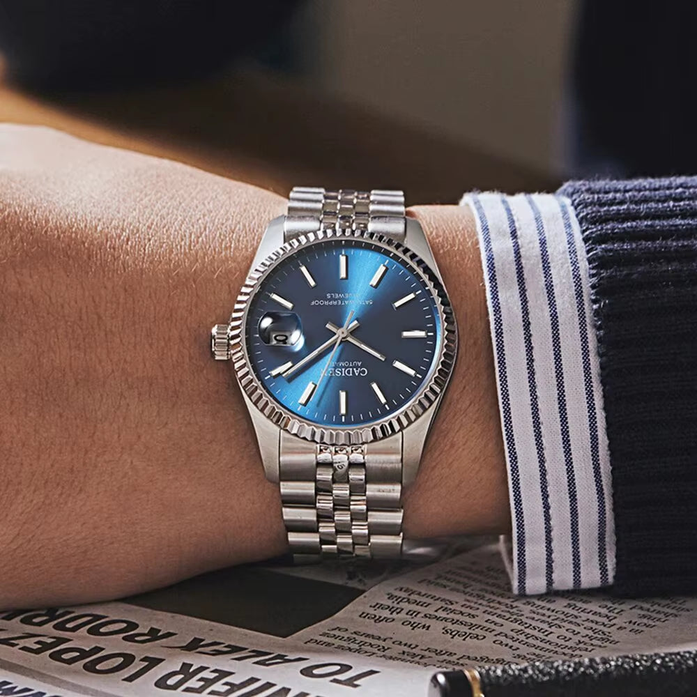 Men Mechanical Watch Top Brand Luxury Automatic Watch Business Stainless Steel Waterproof Watch Men Relogio Masculino